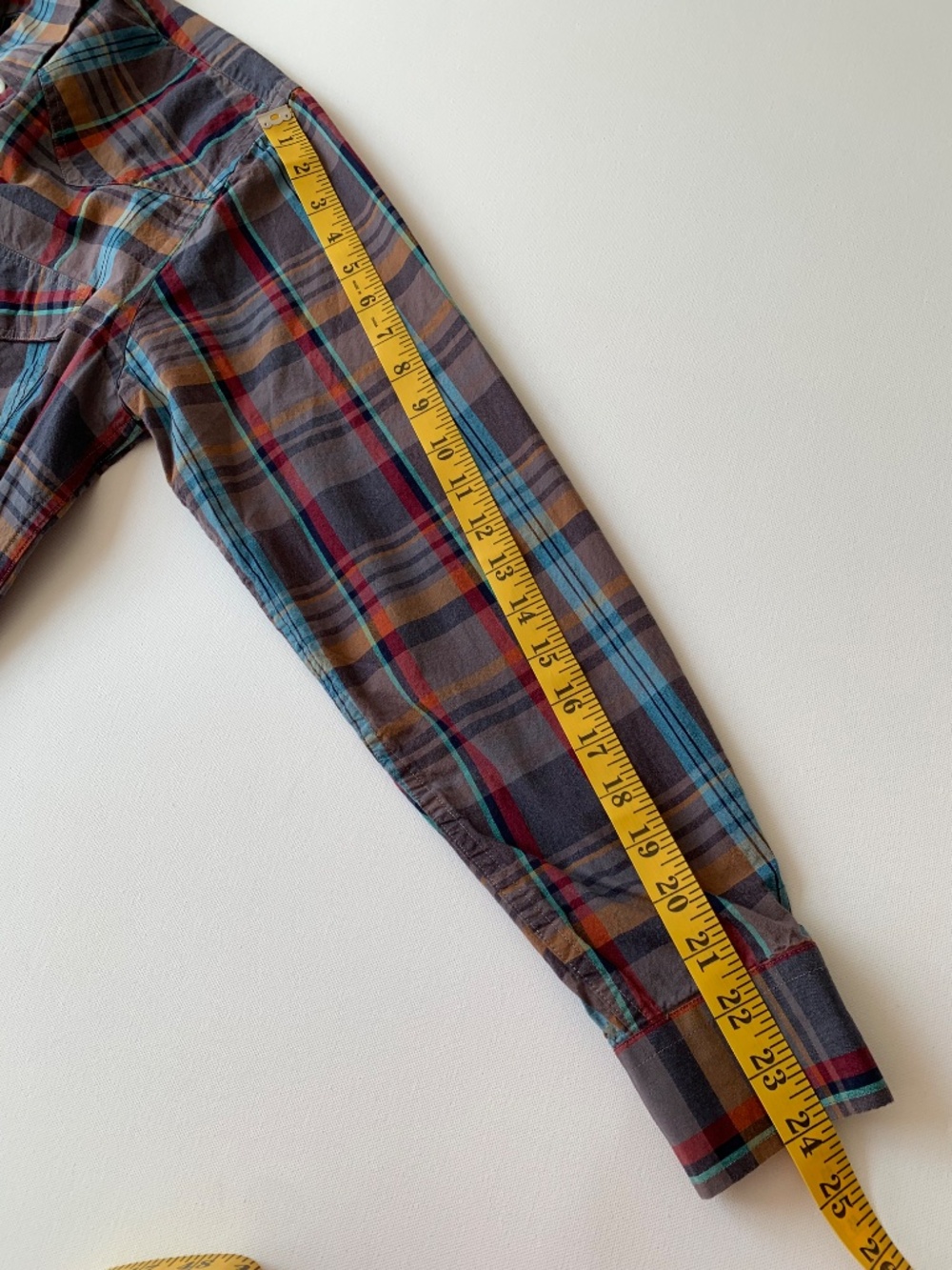 Polo Ralph Lauren Men’s size L Plaid Shirt Long Sleeve with Elbow Patches - Picture 9 of 12